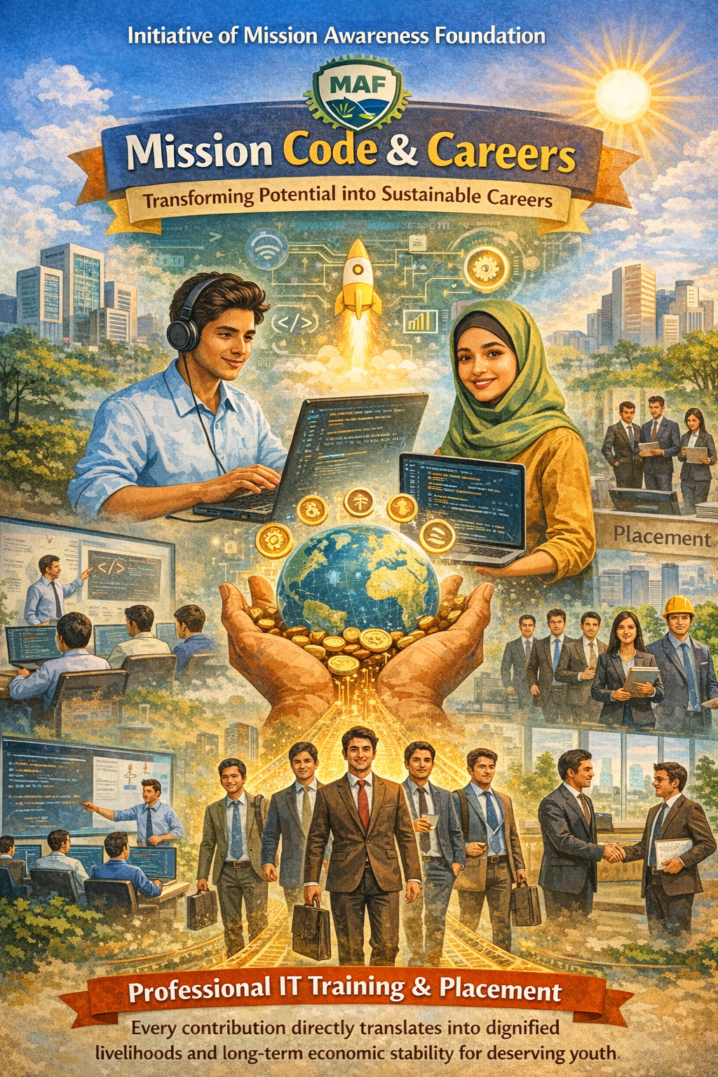 Mission Code & Careers Foundation Logo